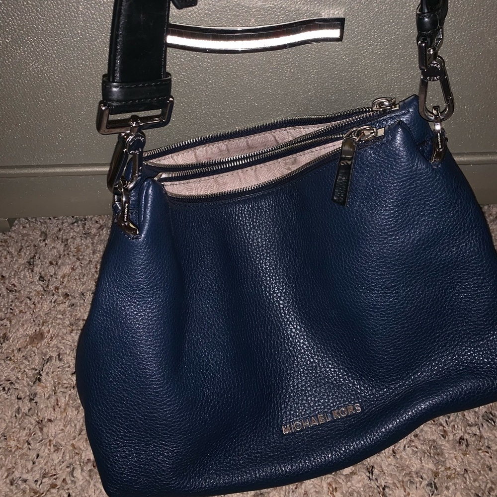 Blue Michael Kors crossbody bag